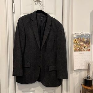 J. Crew Ludlow Jacket in Grey/Blue Herringbone Moon Yorkshire Tweed 42R